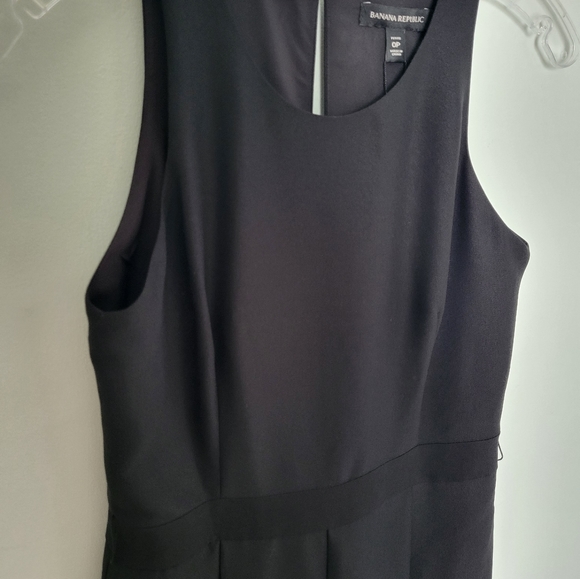 Banana Republic Women Sleeveless Wide Leg Pleated Pockets Cropped Jumper 0P - Picture 3 of 12